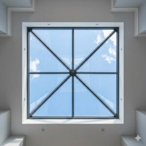 Aurora 4-Pane Pyramid Lantern